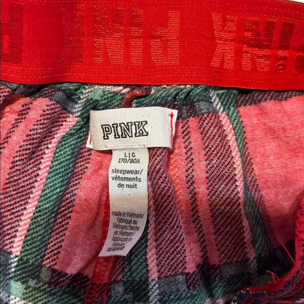 PINK‎ Victoria's Secret Red Plaid Pajama Bottoms